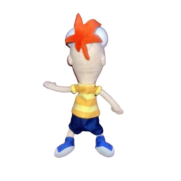 Disney Store Phineas Flynn Plush 14" Phineas and Ferb Stuffed Toy Doll Authentic - Picture 5 of 8
